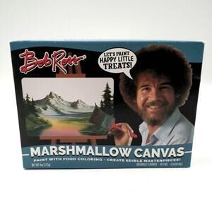 Sealed Bob Ross Marshmallow Canvas Paint With Food Color New in Box FYE Novelty